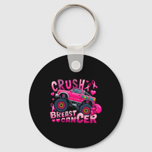 Chaveiro Crush Breast Cancast Pink Ribbon Monster Truck Awa