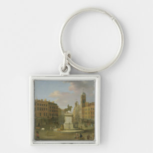 Chaveiro Cruz de Charing, com a estátua do rei Charles mim