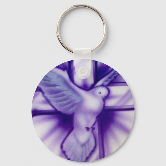 Chaveiro Cruz e Dove (Frente)