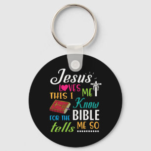 Chaveiro Cruz Jesus Me Ama Isso Eu Sei Porque A Bíblia Diz
