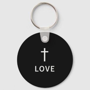 Chaveiro Cruz Minimalista Cristã Amor Sutil Modo Religioso