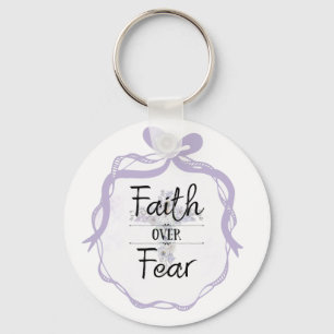 Chaveiro Cruz verbal com citação cristã