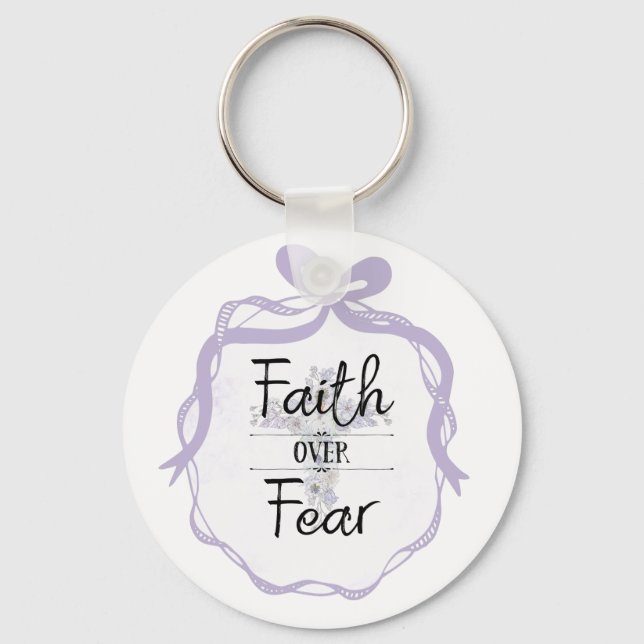 Chaveiro Cruz verbal com citação cristã (Frente)