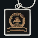 Chaveiro Cruzeiro da Lua de Honeymoon<br><div class="desc">Cruise de lua de mel. ©Copyright HGIFY Armazena Apenas. Adicione Nome Ou Outro Texto Ideal Para Grandes Aniversários,  Cruzeiros Familiares E Aventuras De Cruzeiro,  Lua De Mel.</div>