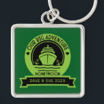 Chaveiro Cruzeiro da Lua de Honeymoon<br><div class="desc">Cruise de lua de mel. ©Copyright HGIFY Armazena Apenas. Adicione Nome Ou Outro Texto Ideal Para Grandes Aniversários,  Cruzeiros Familiares E Aventuras De Cruzeiros.</div>