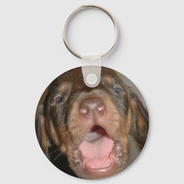 Chaveiro Cry baby Doberman (Frente)