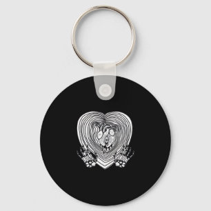 Chaveiro Crying Heart Classic - Skeleton mãos Heart