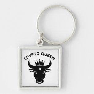Chaveiro Crypto Queen Personalizado White