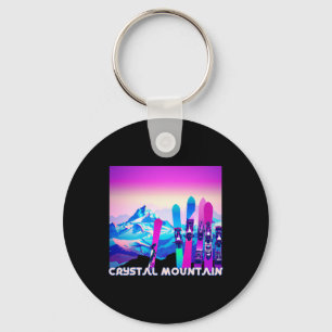 Chaveiro Crystal Mountain Ski Retro Estilo 80's Esqui E S