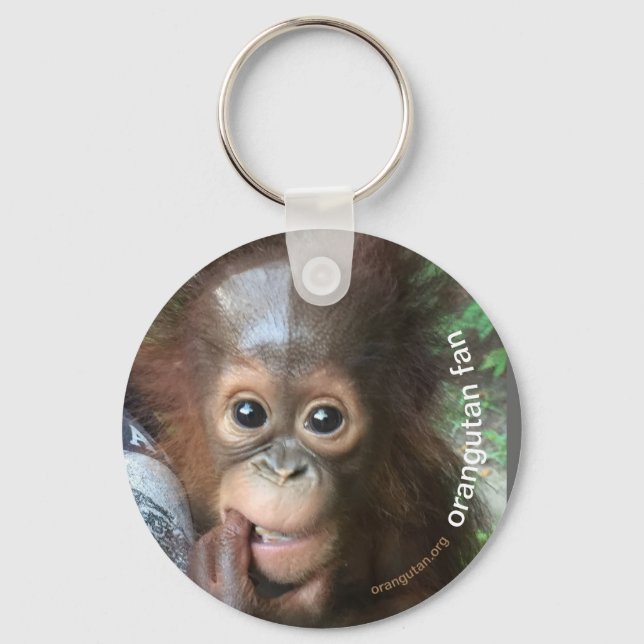 Chaveiro Crystal Orangutan Orphan Save (Frente)