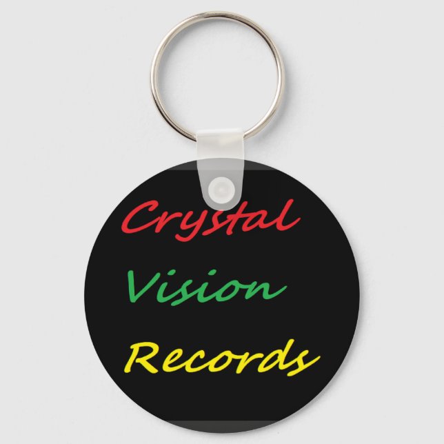 Chaveiro crystal vision records tshirts (Frente)