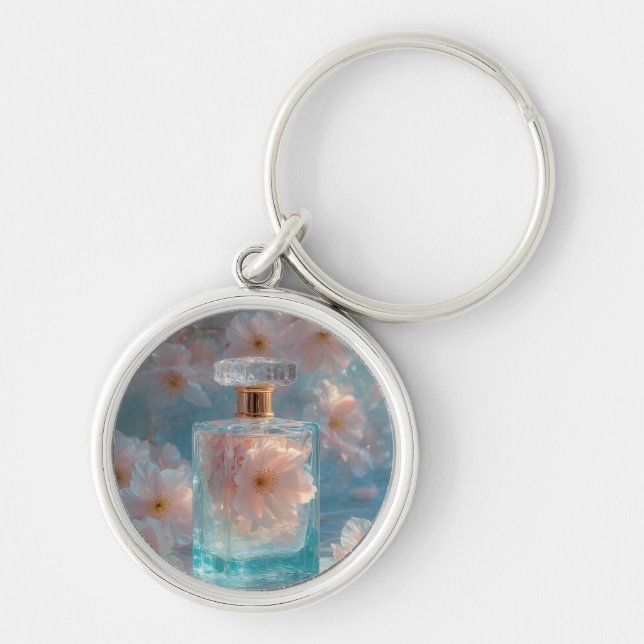 Chaveiro Crystal Zephyr - Ar Floral Aquamarine Keyring (Frente)