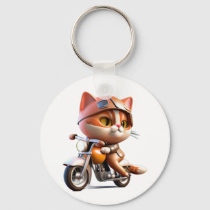 Chaveiro CTE-CAT dirigindo motocicleta T-Shirt Clássico