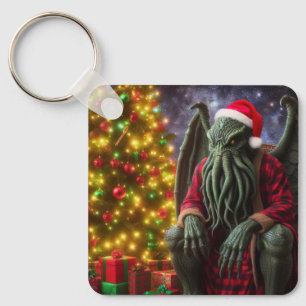 Chaveiro Cthulhu Feliz de natal de Creepmas Cthulhumas