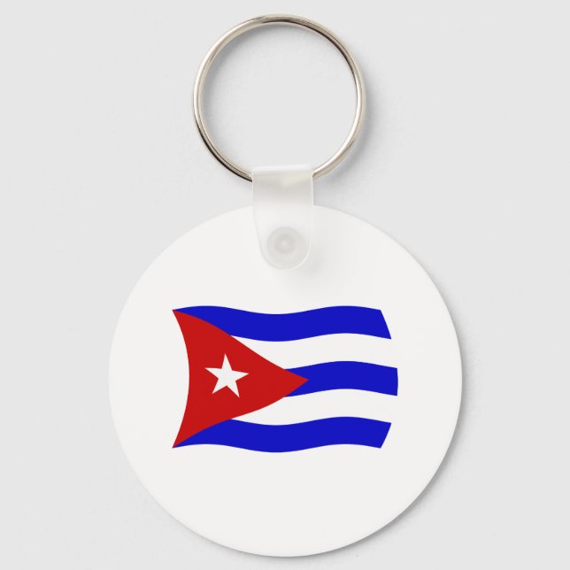 Chaveiro Cuba Flag Keychain (Frente)