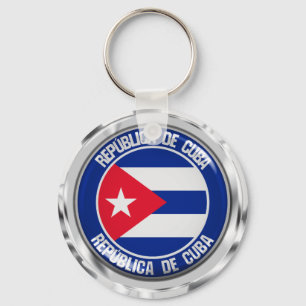 Chaveiro Cuba Round Emblem