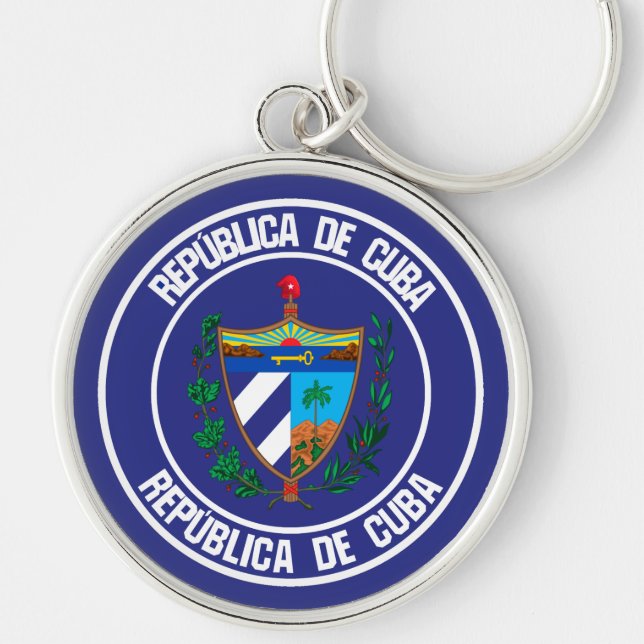 Chaveiro Cuba Round Emblem (Frente)
