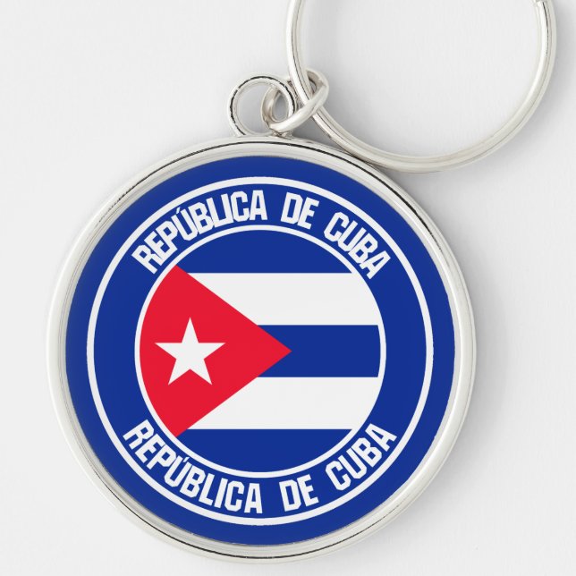 Chaveiro Cuba Round Emblem (Frente)