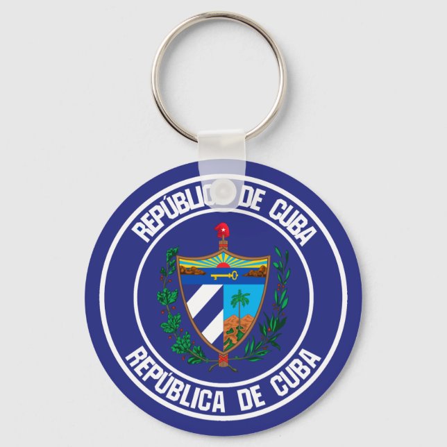 Chaveiro Cuba Round Emblem (Frente)