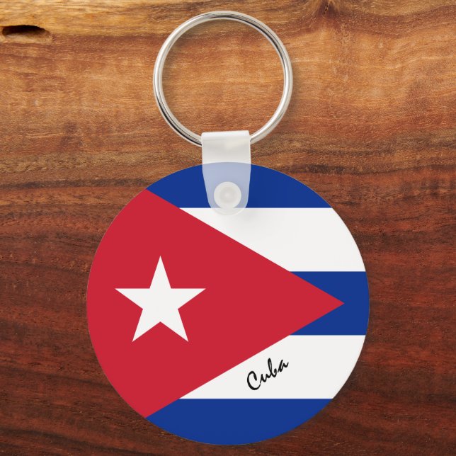 Chaveiro Cuban Flag & Cuba holiday, patriots /sports (Frente)