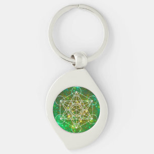 Chaveiro Cubo de Metatron, Geometria Sagrada, Símbolo Espir