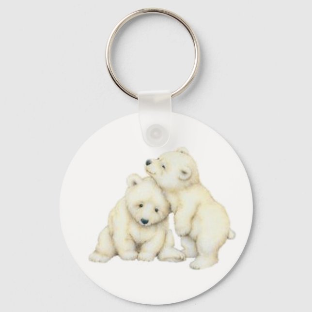 Chaveiro Cubos de Urso Polar (Frente)