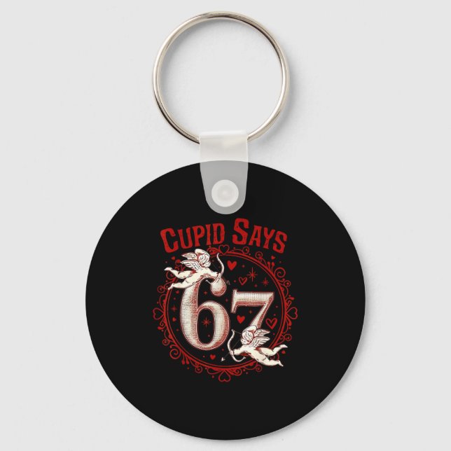 Chaveiro Cud Diz 67 Engraçado 6 7 Seis Sete Meme Gíria Vale (Frente)