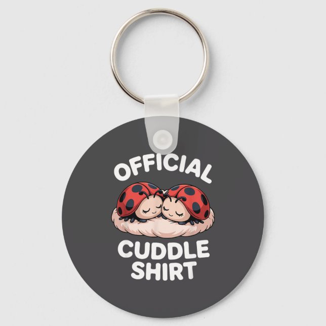 Chaveiro Cuddle Shirt Cute Ladybug Couple Cozy  (Frente)