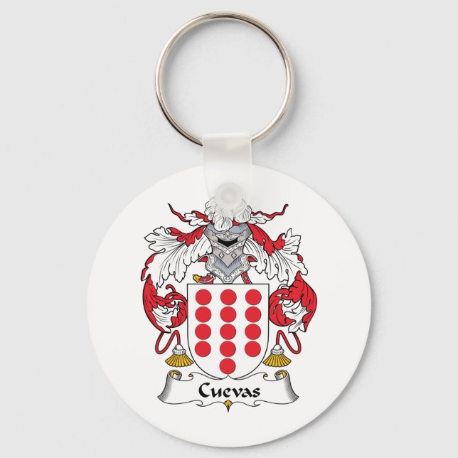 Chaveiro Cuevas Family Crest (Frente)