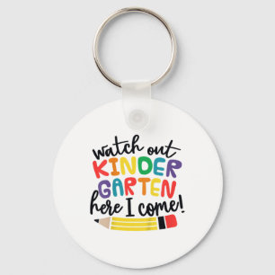 Chaveiro Cuidado Jardim de Infância Aqui Vou Eu Kinder Ck P