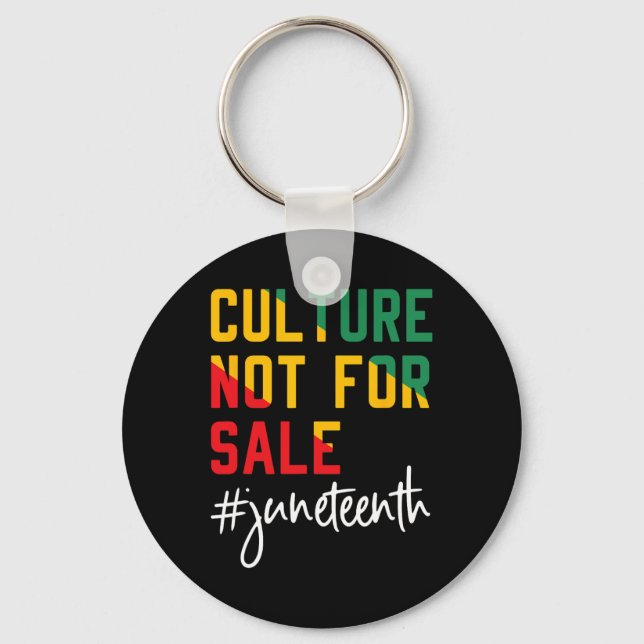 Chaveiro Cultura Não Está À Venda Juneteenth, Juneteenth 18 (Frente)
