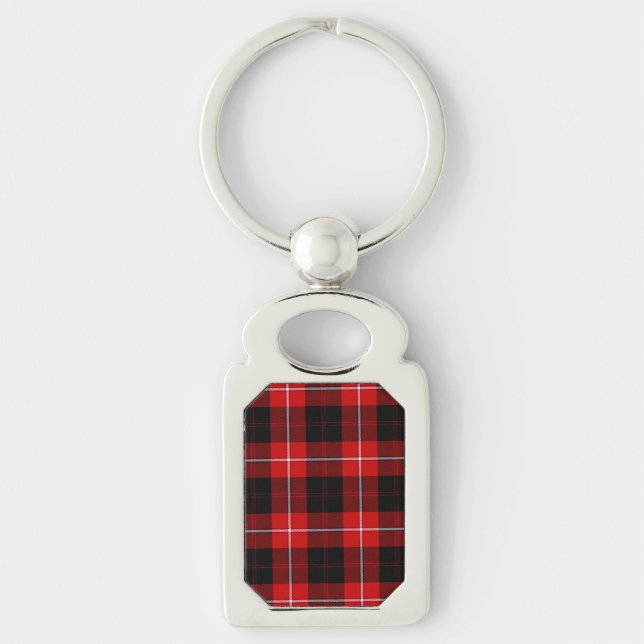 Chaveiro Cunningham Tartan Red Xadrez Negra (Frente)