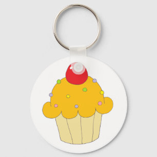 Chaveiro Cupcake alaranjado