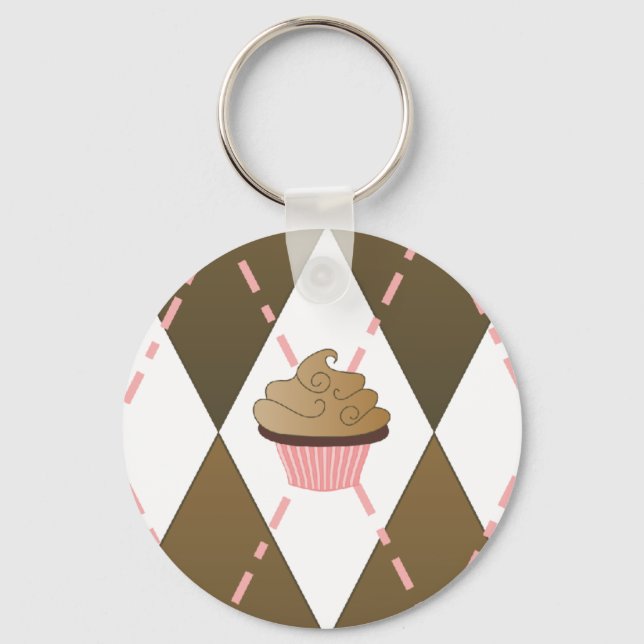 Chaveiro Cupcake Argyle (Frente)
