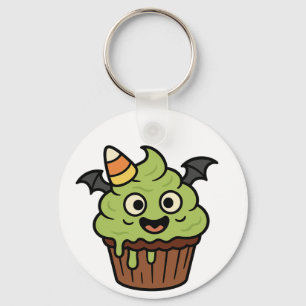 Chaveiro Cupcake Bat & Mummy Heart Key