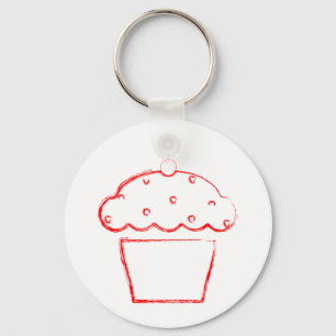 Chaveiro cupcake de cereja