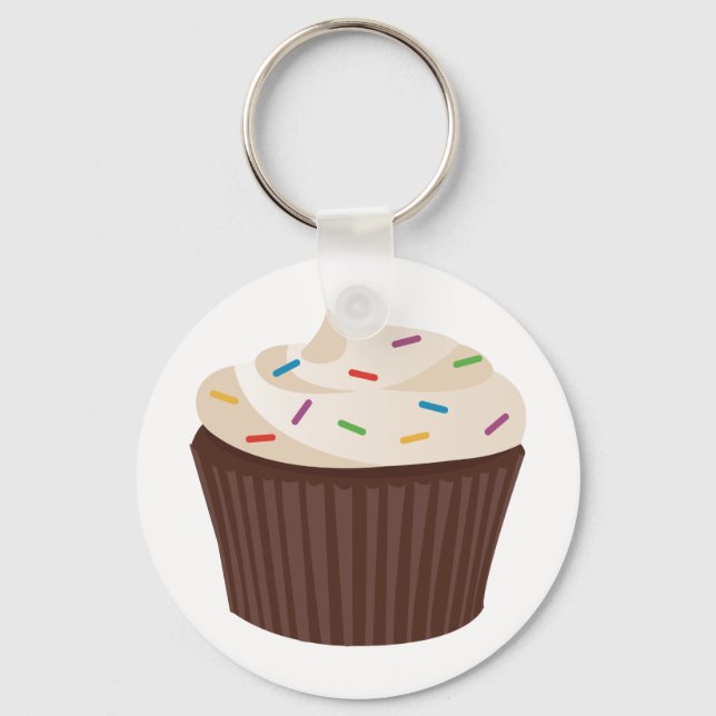 Chaveiro Cupcake de chocolate (Frente)