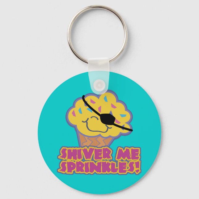 Chaveiro Cupcake de Pirata do Shiver Me Sprinkles (Frente)