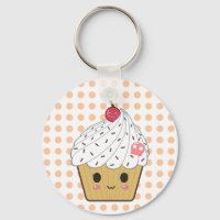 Cupcake Kawaii no Bolinhas