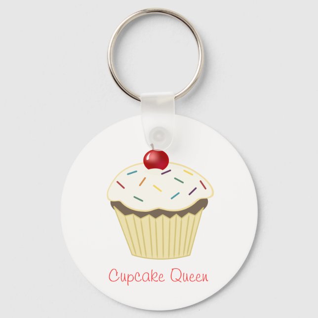 Chaveiro Cupcake Queen (Frente)