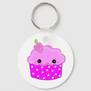 Chaveiro Cupcake Roxo Glasado