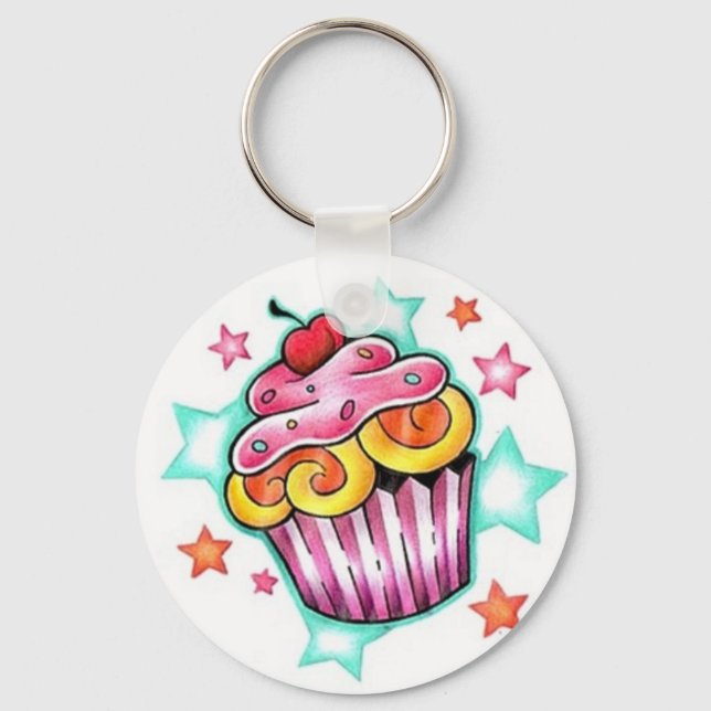 Chaveiro Cupcake Star (Frente)