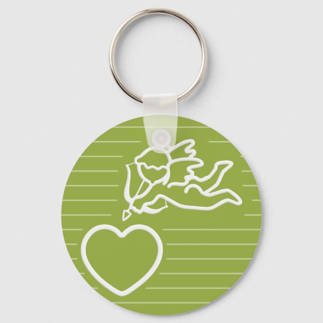 Chaveiro Cupid Ataca a cadeia de teclas personalizada (Frente)