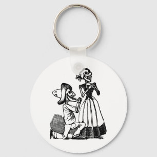 Chaveiro Cupido Calavera, Skeleton Lovers c. anos 1900