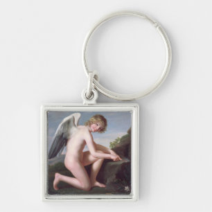 Chaveiro Cupido que sharpening suas setas, 1798 (óleo em