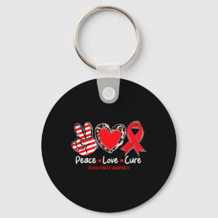 Chaveiro Cura do Amor pela Paz Conscientização do Câncer no