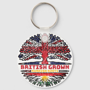 Chaveiro Curdistão Curdo Reino Unido Árvore Britânica do Re