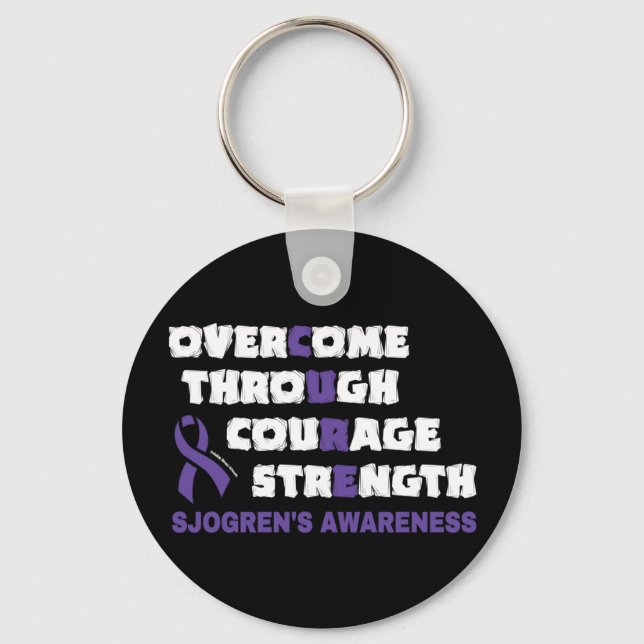 Chaveiro CURE...Sjogren's Pingente de Chaves (Frente)