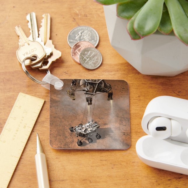 Chaveiro Curiosidade Aterrissando Na Superfície Marciana. (Mesa)