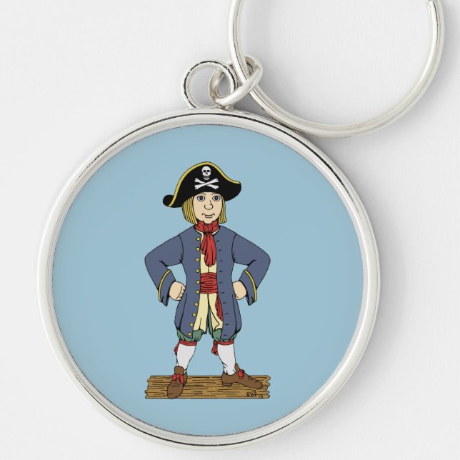 Chaveiro Curioso Pirata (Frente)